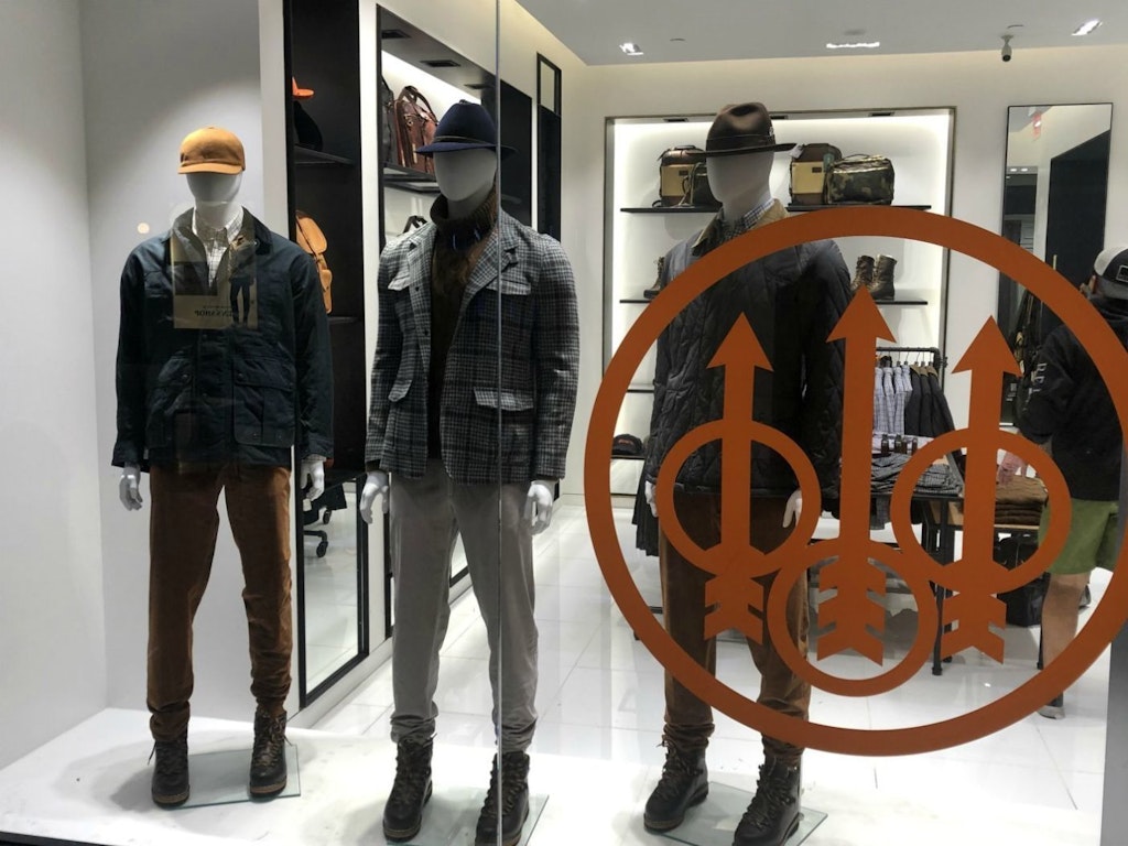 Beretta has placed a pop-up store in Lenox Square Mall in Buckhead, near Atlanta. 