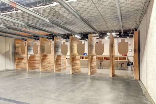 Stock & Barrel uses a digitally controlled target system on its range, and an air-filtration system exchanges air every 90 seconds. Each lane is 25 yards long.